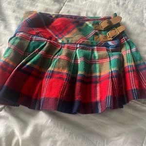 Ralph Lauren 3T Plaid Flannel Skirt Toddler Girl